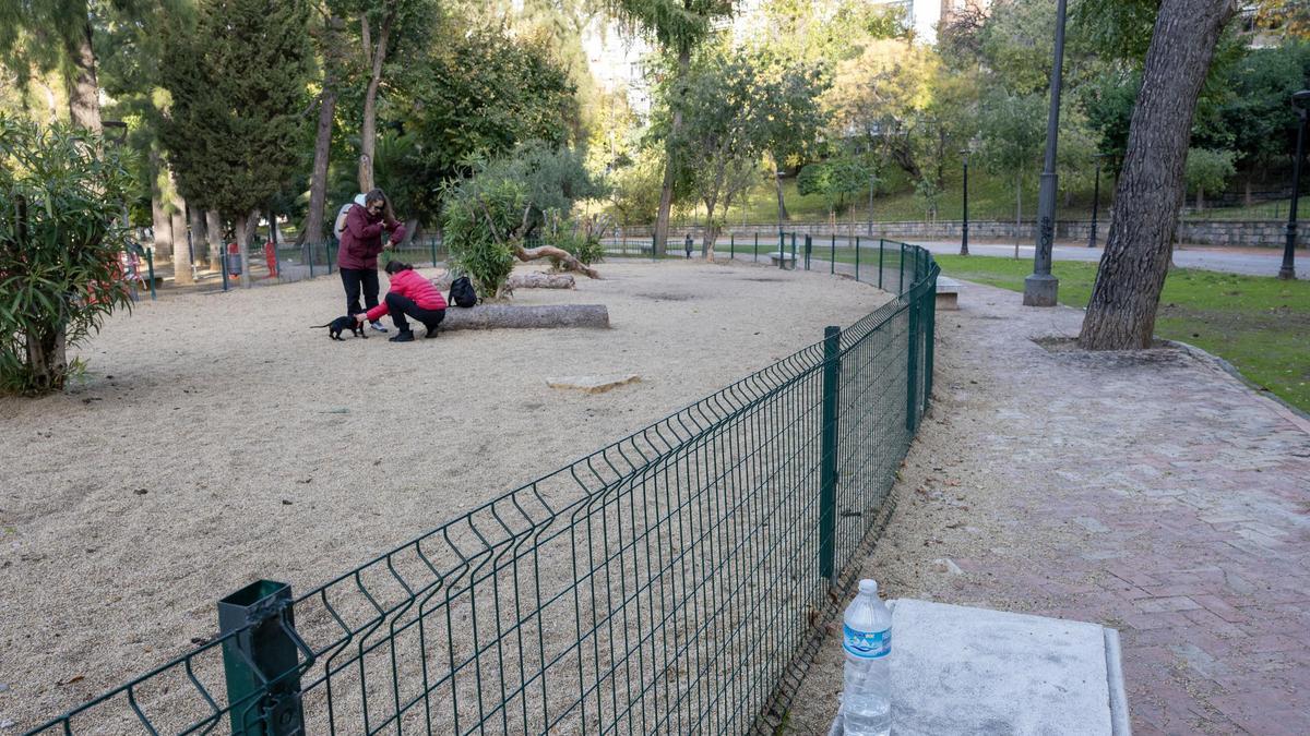 Una imagen del parque de Jaén donde fueron halladas muertas las dos adolescentes.