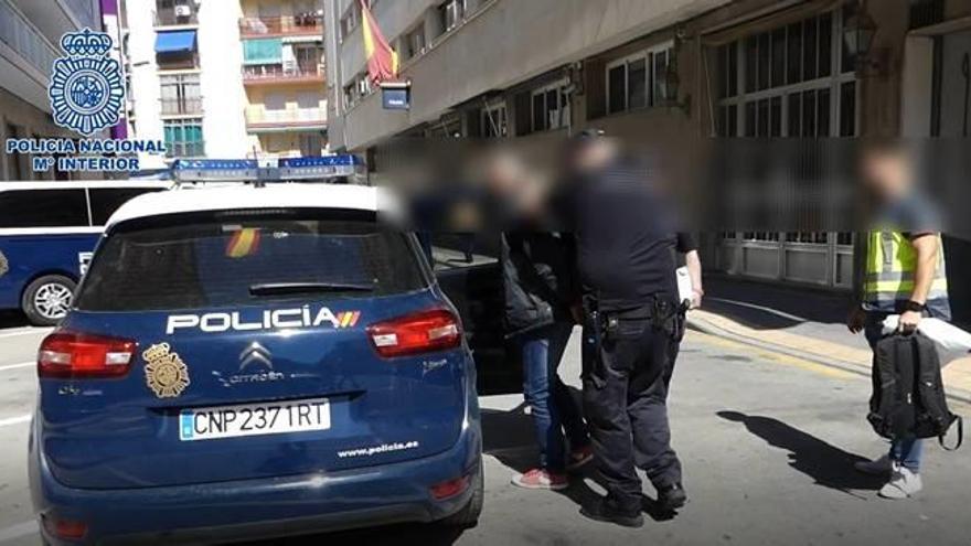 Una captura del vídeo de la Policía Nacional que se hizo público tras la detención.