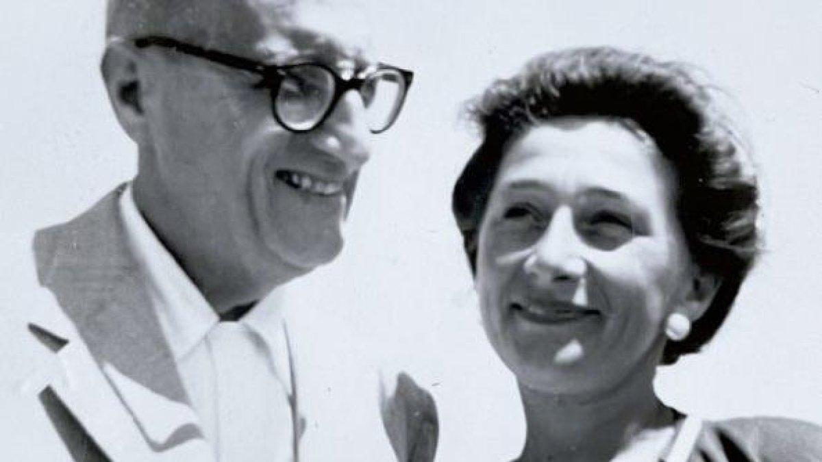 Jorge Guillén y su hija Teresa