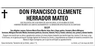 D. Francisco Clemente Herrador Mateo