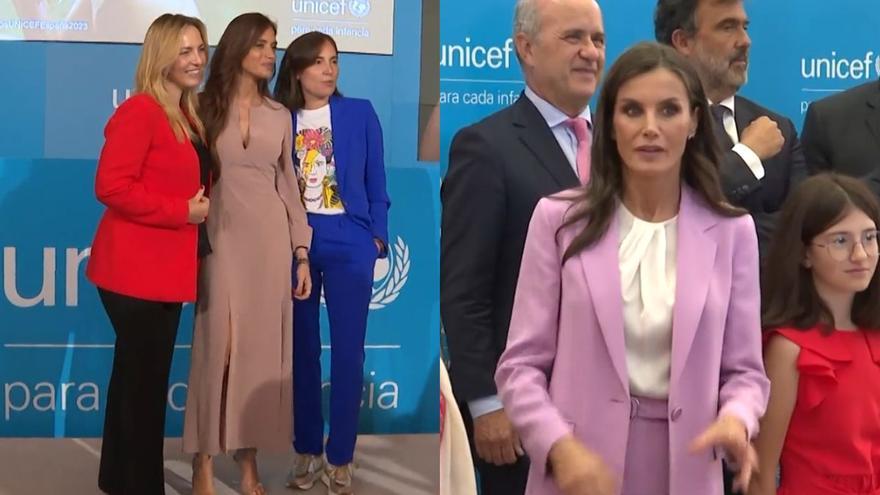 La Reina Letizia vuelve al trabajo protagonizando un duelo de estilo con Sara Carbonero