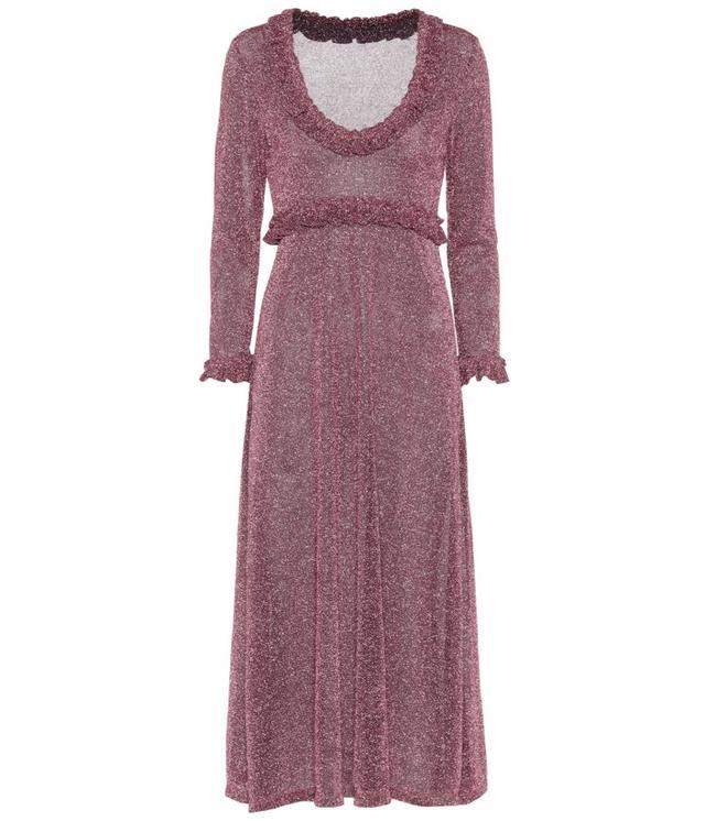 Alexa Chung para Mytheresa, vestido de lúrex
