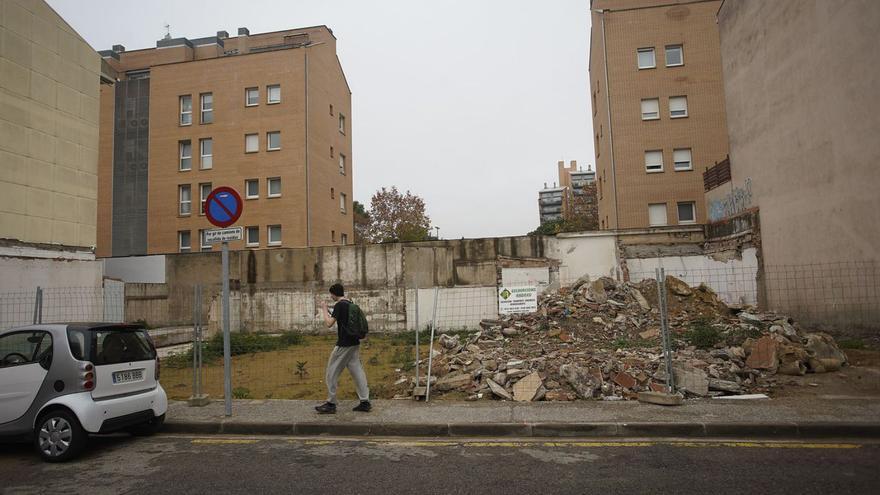 L’espai que es va enderrocar al carrer Universitat de Montpeller. | MARC MARTÍ