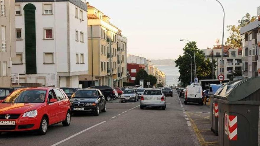 Avenida Luis Rocafort en Sanxenxo. // Gustavo Santos