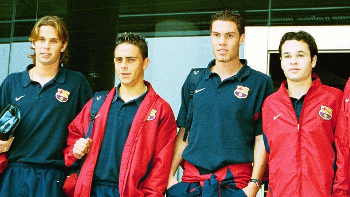 Iniesta era con David Sánchez, Sergio García y Nano la gran promesa de La Masia en el 2003