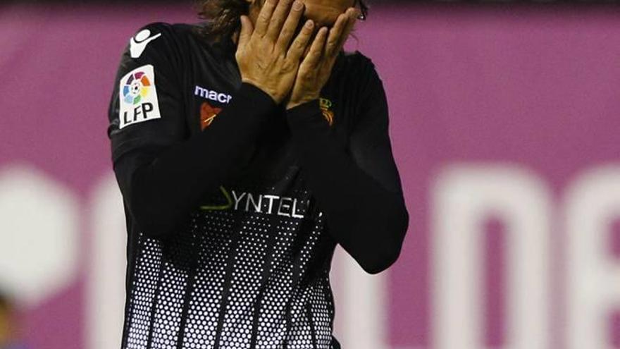 Bianchi lamenta una ocasión fallada con el Mallorca.