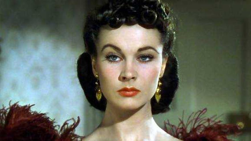 Vivien Leigh, en su inolvidable papel como Escarlata O&#039;Hara.