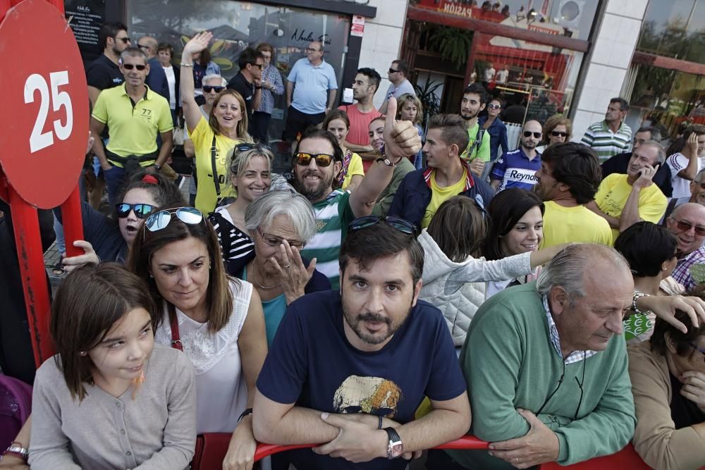 Llegada de la Vuelta a España al Muro de San Lorenzo