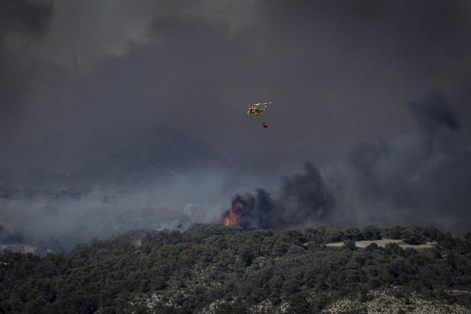 En imágenes | El incendio de Leciñena deja estragos en la Sierra de Alcubierre