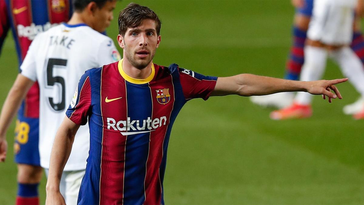 Sergi Roberto ya ha votado en el Camp Nou