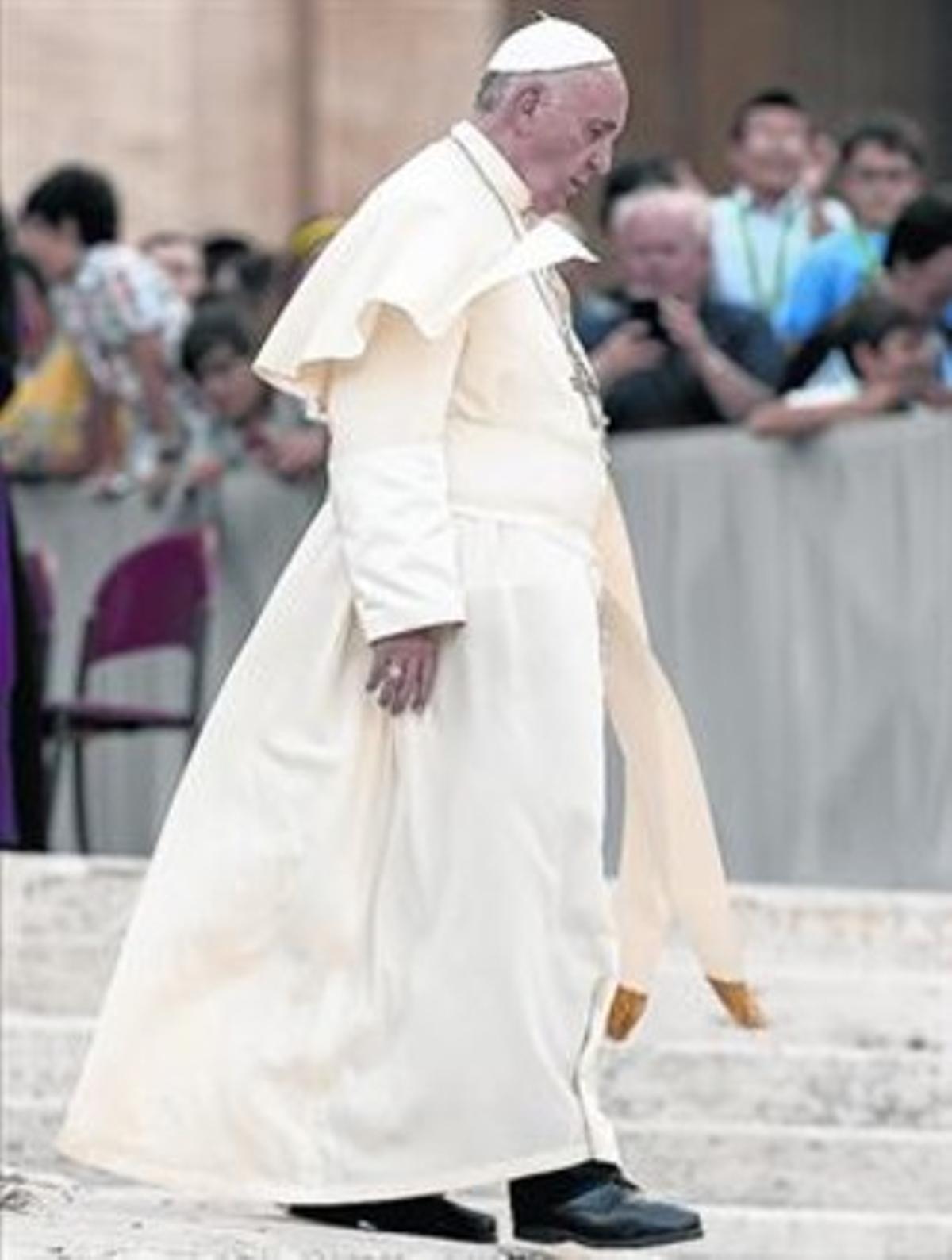 El papa Francisco, el pasado domingo en el Vaticano.
