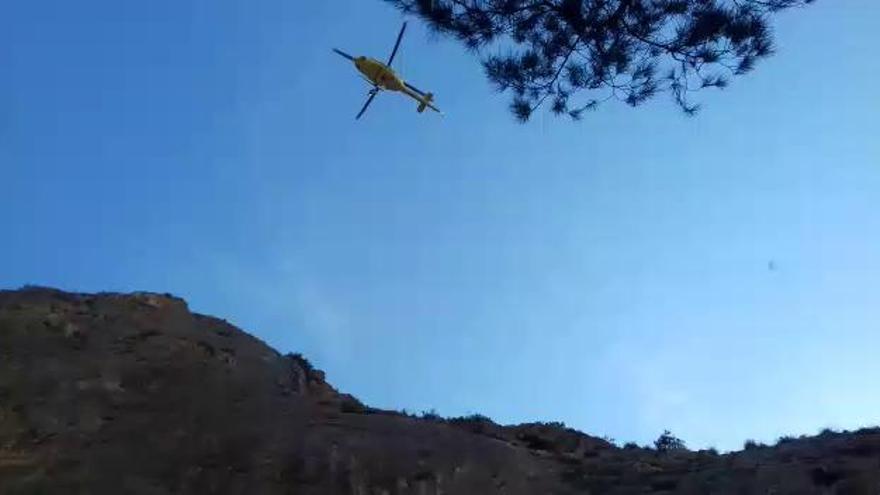 Rescate de un escalador en la Sierra de Redován