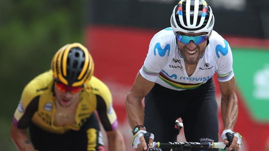 Alejandro Valverde, ganador de la séptima etapa de la Vuelta a España 2019