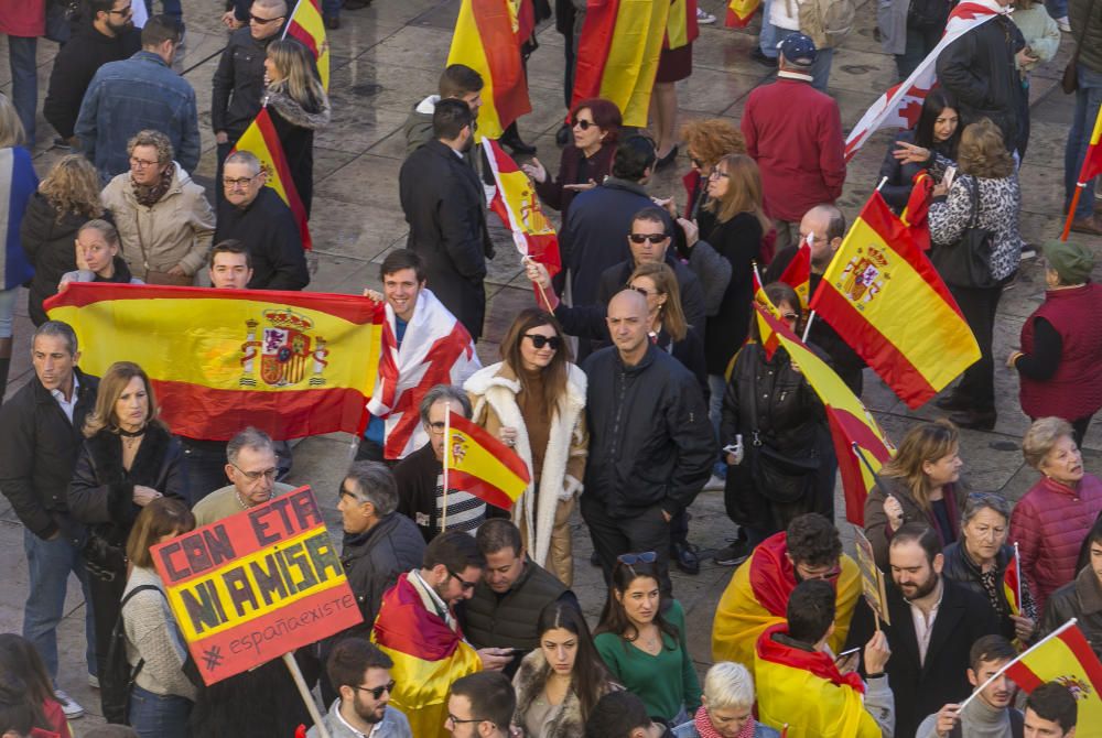 Manifestación en Alicante contra el gobierno de Pedro Sánchez