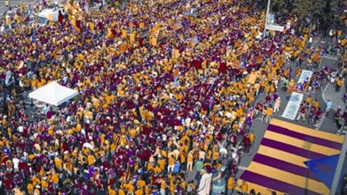 Movilización de la última Diada.