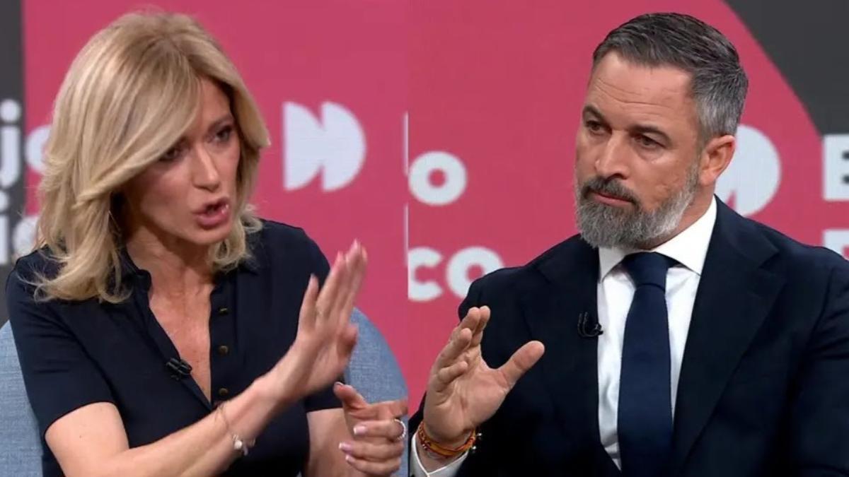 Susanna Griso interrumpe a Santiago Abascal para frenar su queja hacia una  de las preguntas de la entrevista: "Llevamos casi 40 minutos"