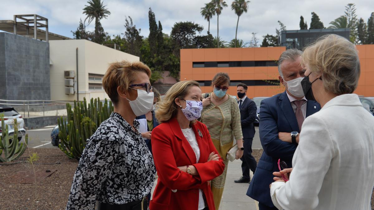 La ministra Nadia Calviño visita el Parque Científico Tecnológico de la ULPGC