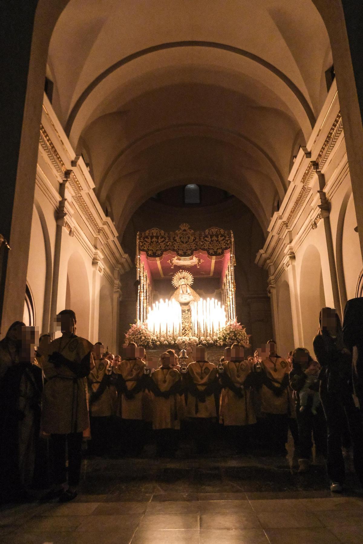 Virgen de la Victoria de la cofradía Flagelación y Gloria a la que pertenecía el concejal José Navarro