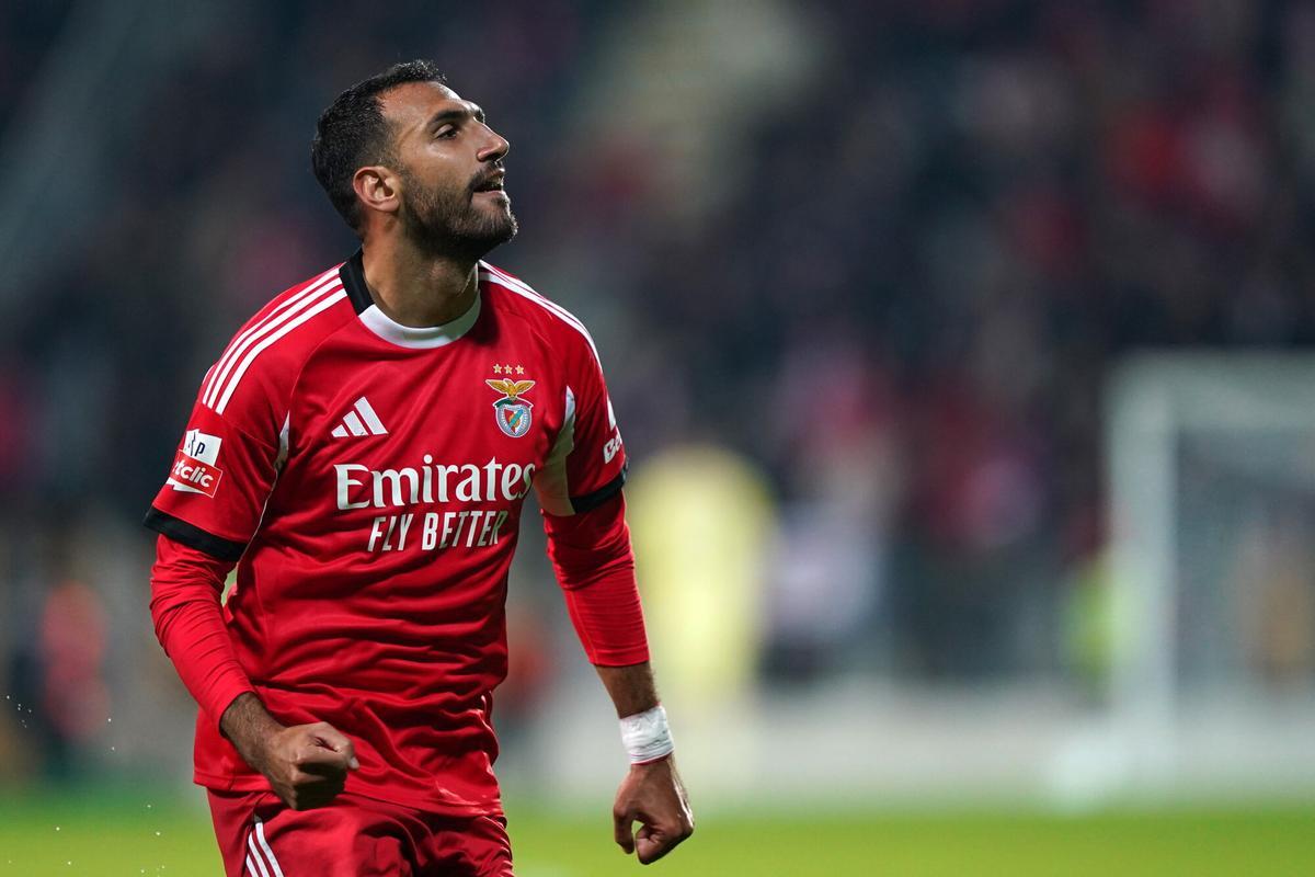 Vangelis Pavlidis anotó un hat-trick en el triunfo del Benfica sobre el Moreirense