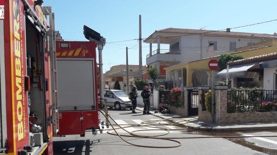 Zona donde ha tenido lugar el incendio.