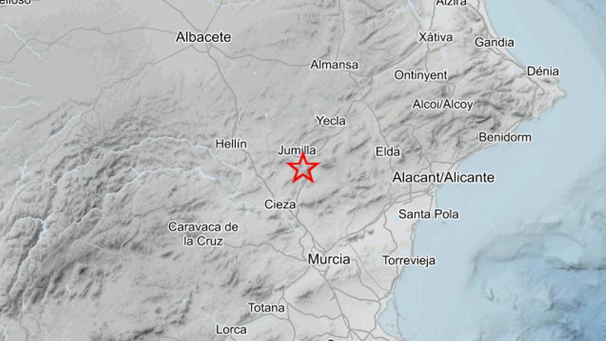 Terremoto de 3.1 en Jumilla.