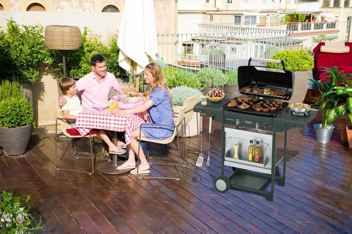 Barbacoa Imex El Zorro con parrilla cincada y balda inferior