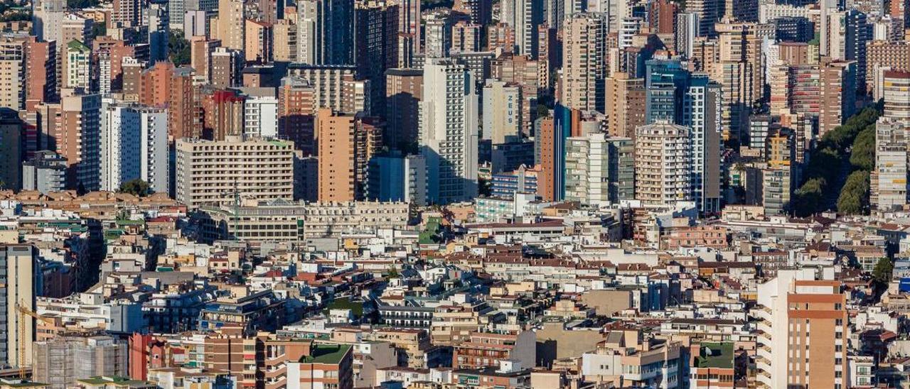 Bloques de apartamentos en Benidorm.