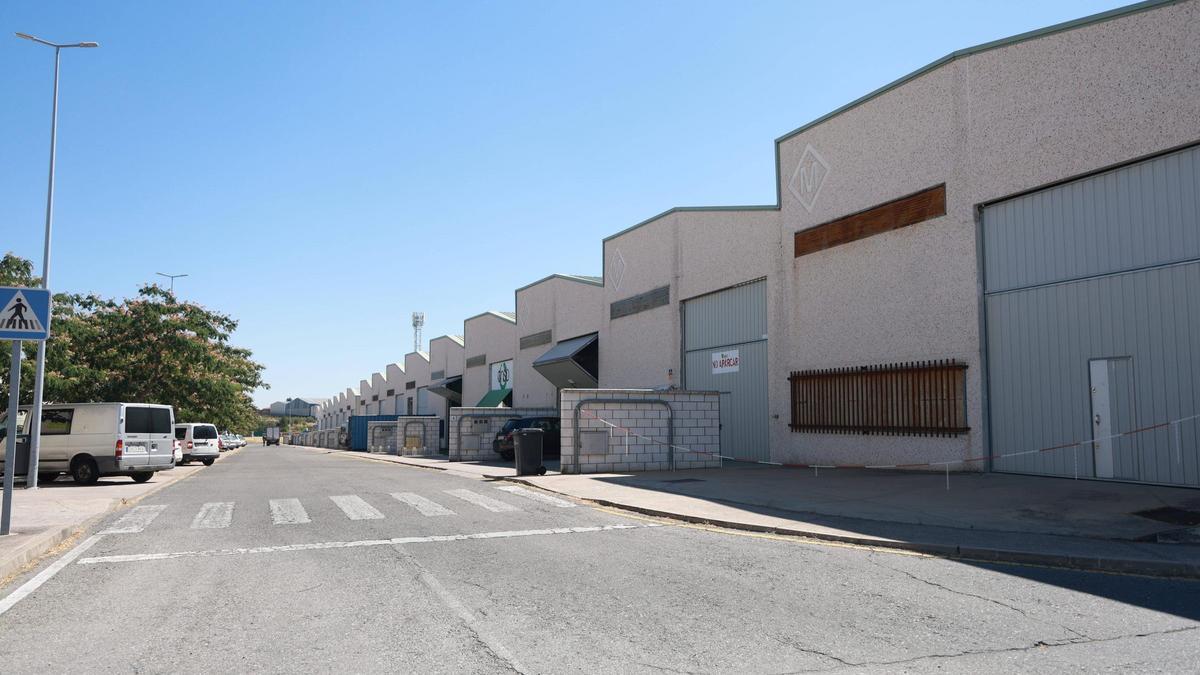 Vista de una de las calles del parque empresarial de Mejostilla.