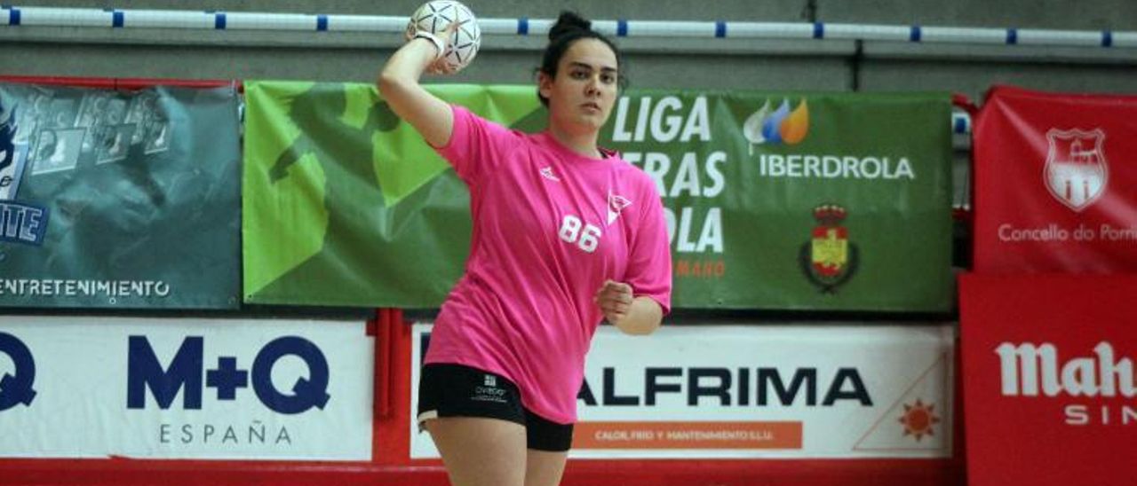 Julia Suárez, en un entrenamiento.