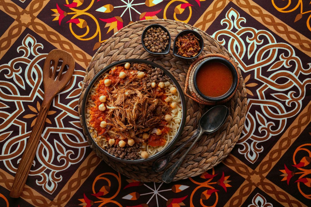 'Koshary', el plato nacional egipcio.