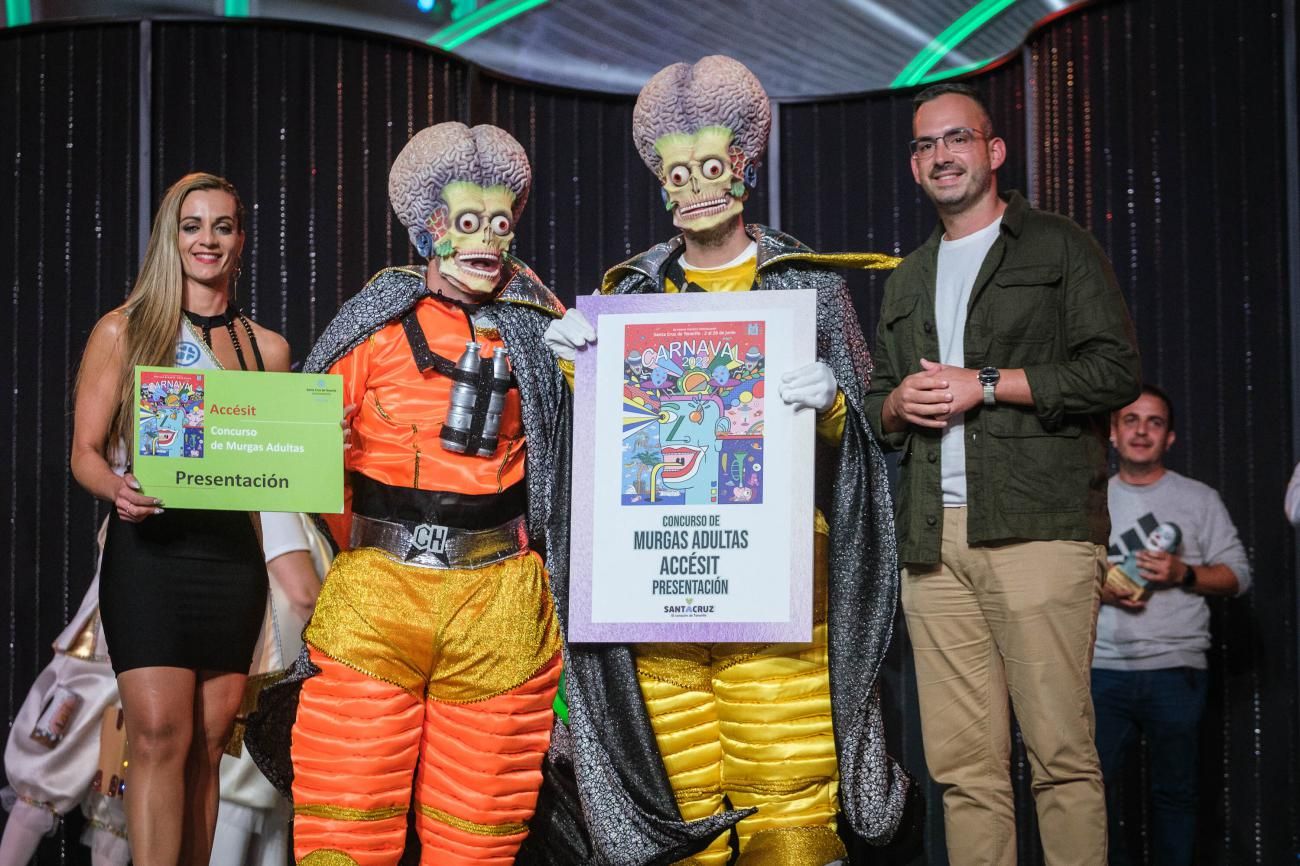 Ganadores del concurso de murgas del Carnaval de Santa Cruz de Tenerife 2022