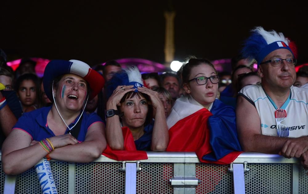 La afición de Francia, desolada