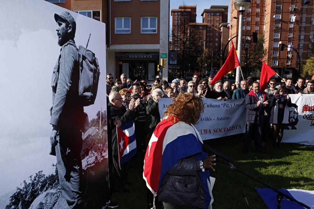 Acto homenaje de los asturianos a Fidel Castro