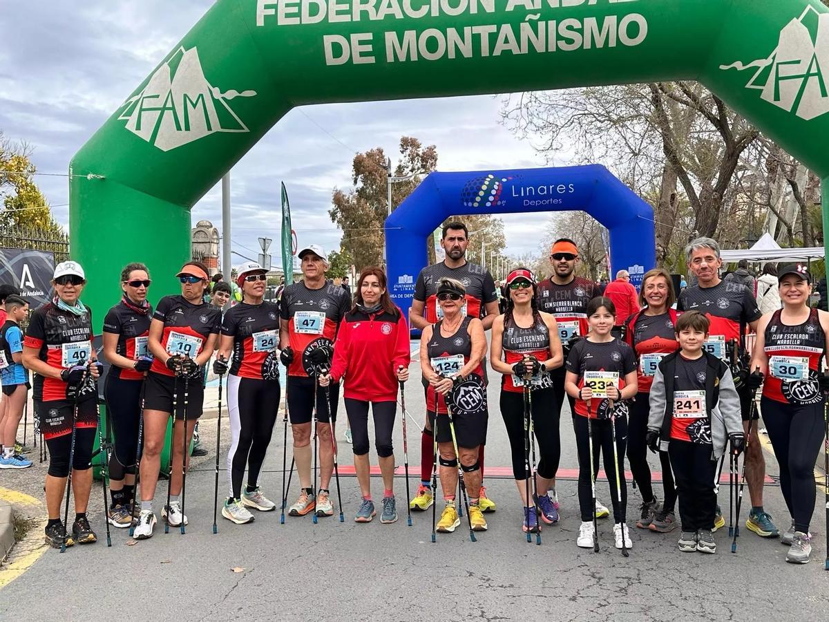Imagen de una competición anterior de marcha nórdica.