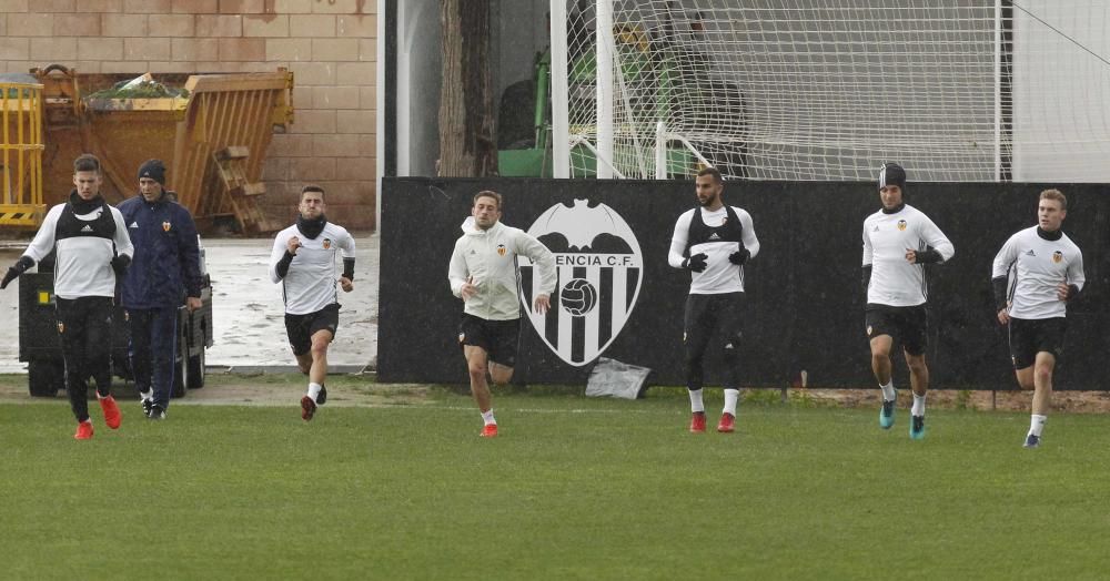 Las mejores imágenes del entrenamiento del Valencia de este domingo