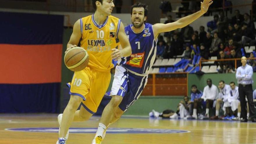 Darío Suárez, en un partido con el Leyma frente al Andorra