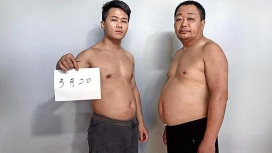 Una familia china se vuelve viral tras una dieta de seis meses