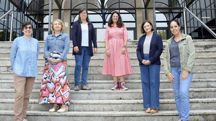Carmen González, Elena Martínez, María Figueiredo, Rosa María Pérez, Beatriz Cancho y Raquel Rial, integrantes de Food and Health Omics, del que también forma parte Patricia Reboredo.