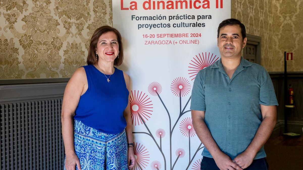 Sara Fernández y David Carrón en la presentación de la segunda edición de 'La dinámica'