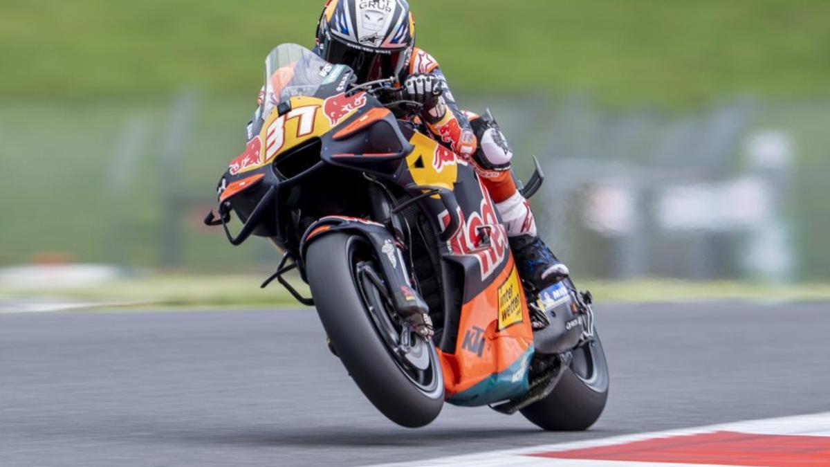 Pedro Acosta durante este fin de semana en Mugello.  | CLAUDIO GIOVANINNI/EFE