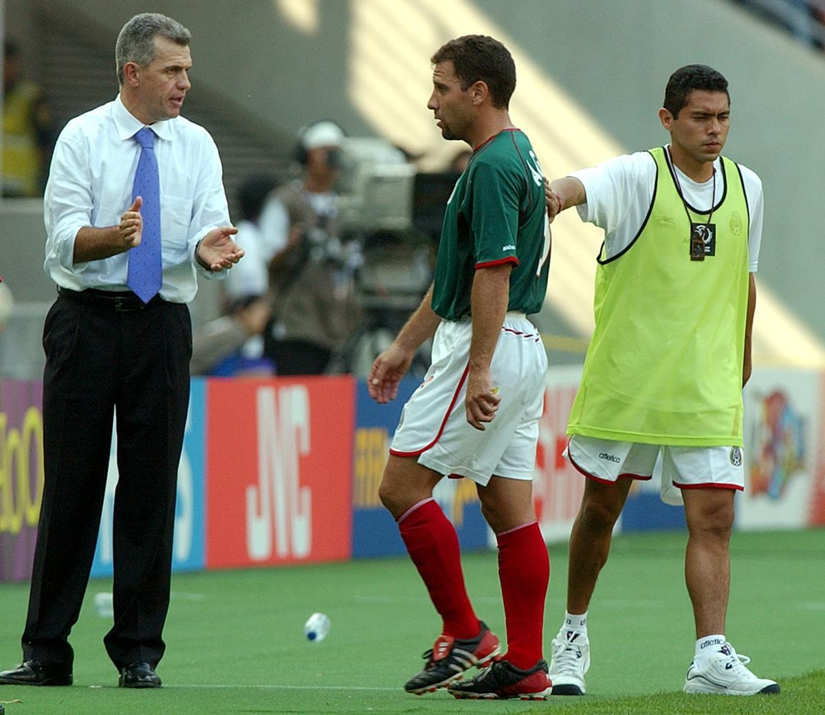 Javier Aguirre, en su etapa como seleccionador de México en el Mundial 2002.