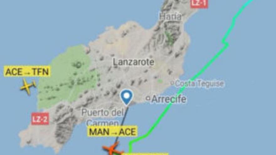 Un avión aterriza en Lanzarote con un pasajero que presenta problemas cardíacos