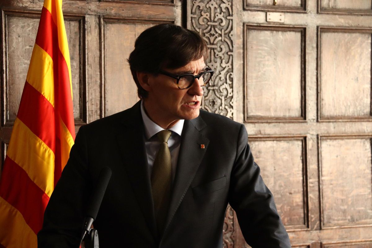 El president de la Generalitat, Salvador Illa, durante su visita institucional a Londres.
