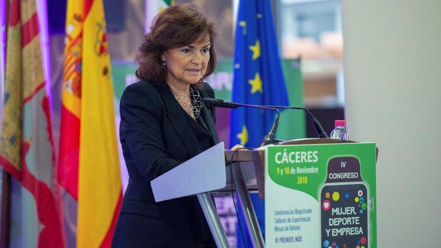 Carmen Calvo afirma que «los problemas de Extremadura son también de España»