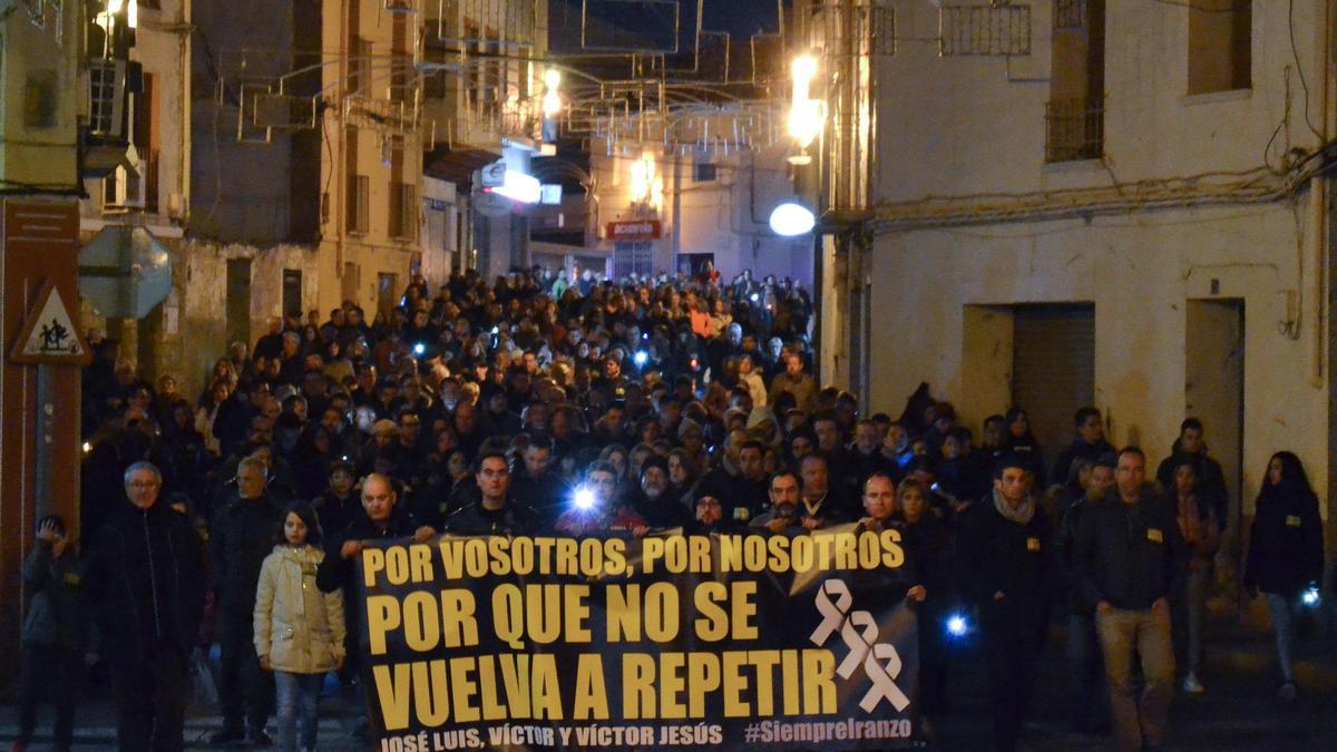 Manifestación contra el triple asesinato que perpetró Igor el Ruso en Andorra en diciembre de 2017.