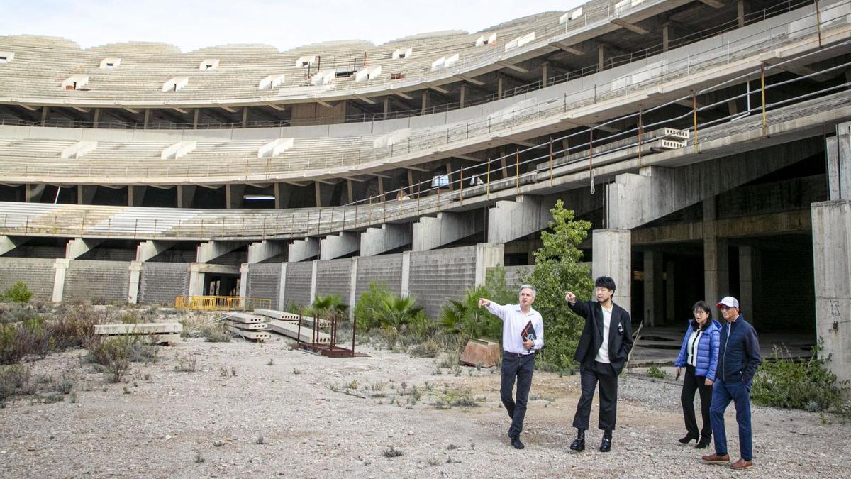 Kiat Lim, en su visita a las obras del Nou Mestalla en 2022. | VALENCIA CF