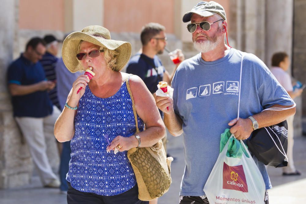 Finde de fuerte calor en Valencia