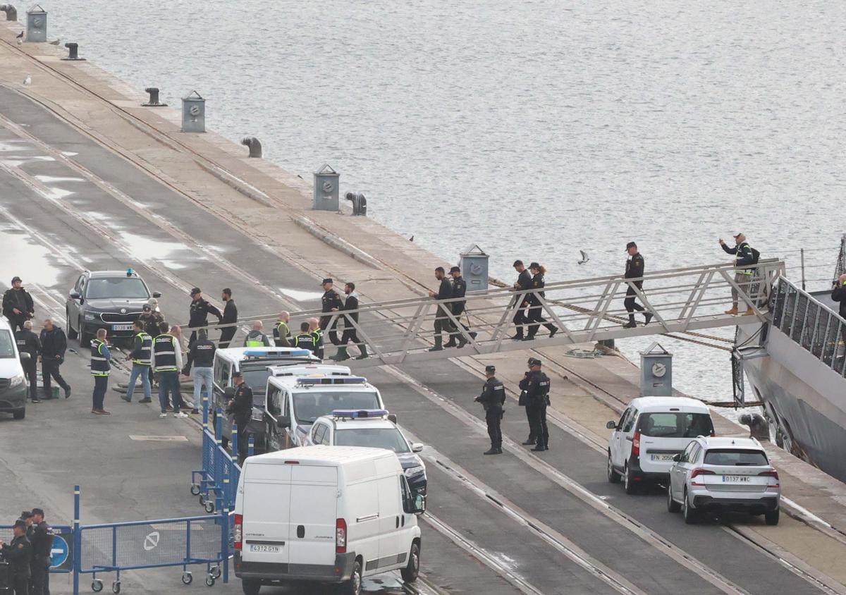 Varios detenidos en una operación antidroga en el puerto de A Coruña