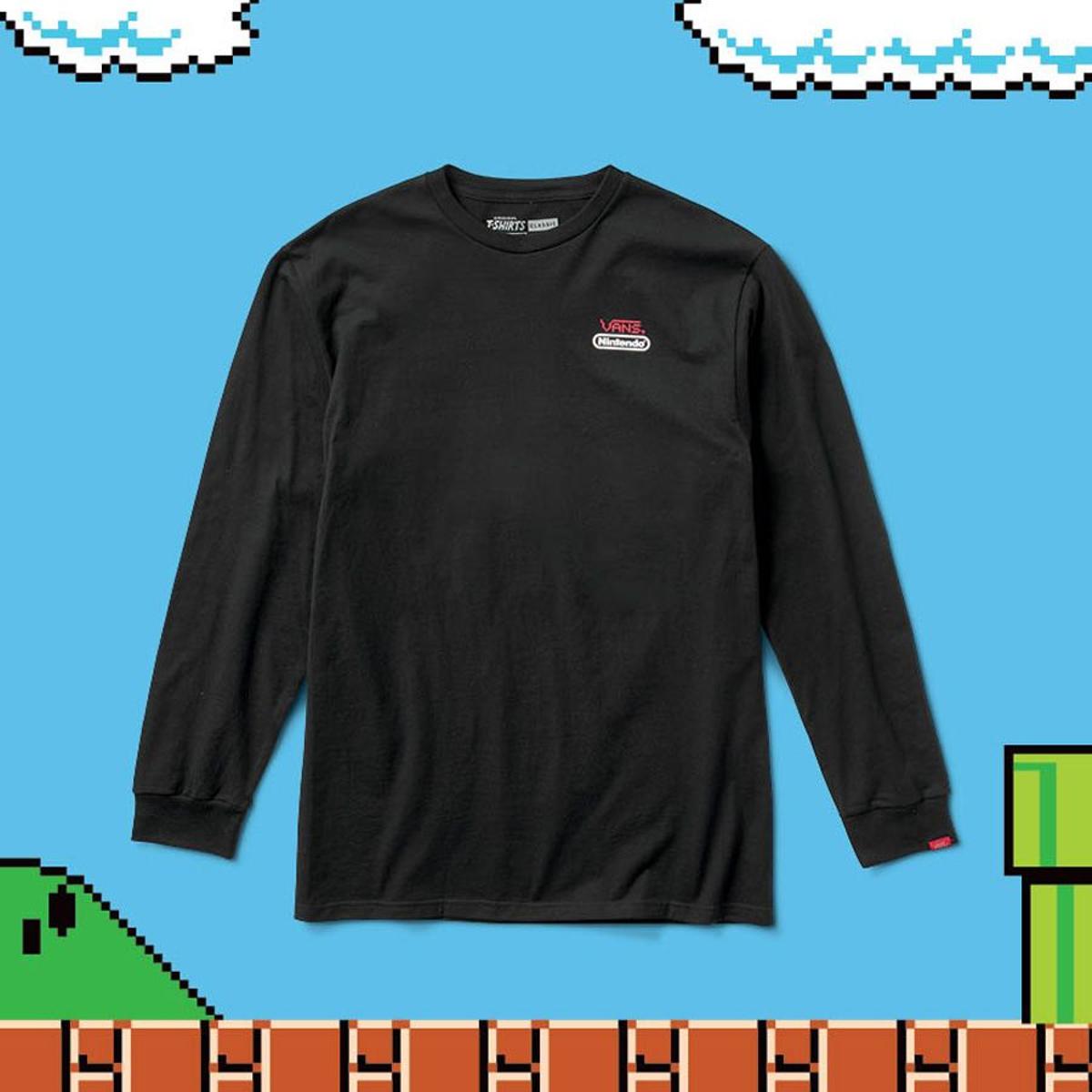Nintendo x Vans: camiseta negra de manga larga