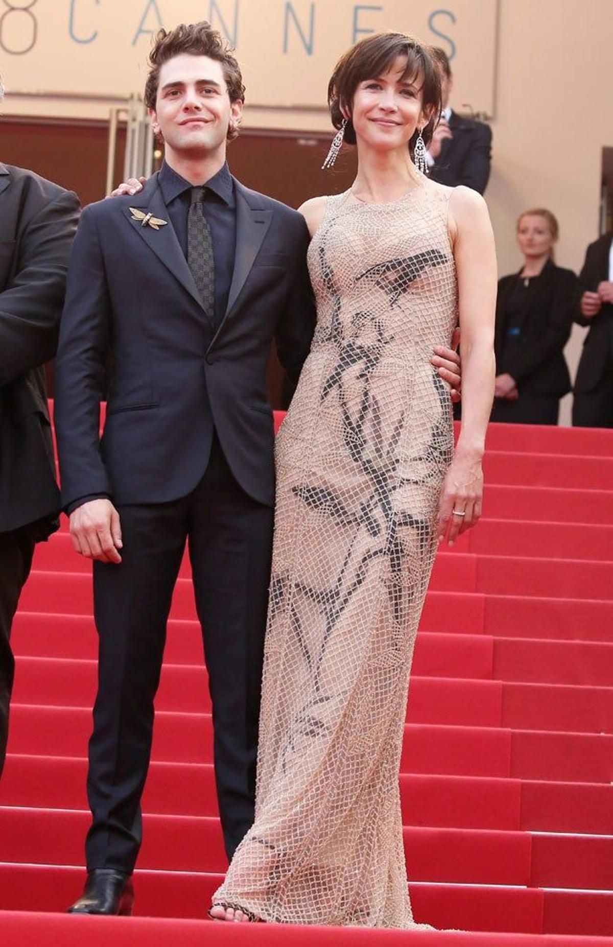 Xavier Dolan y Sophie Marceau, en la alfombra roja de la ceremonia de clausura de la 68 Edición del Festival de Cine de Cannes